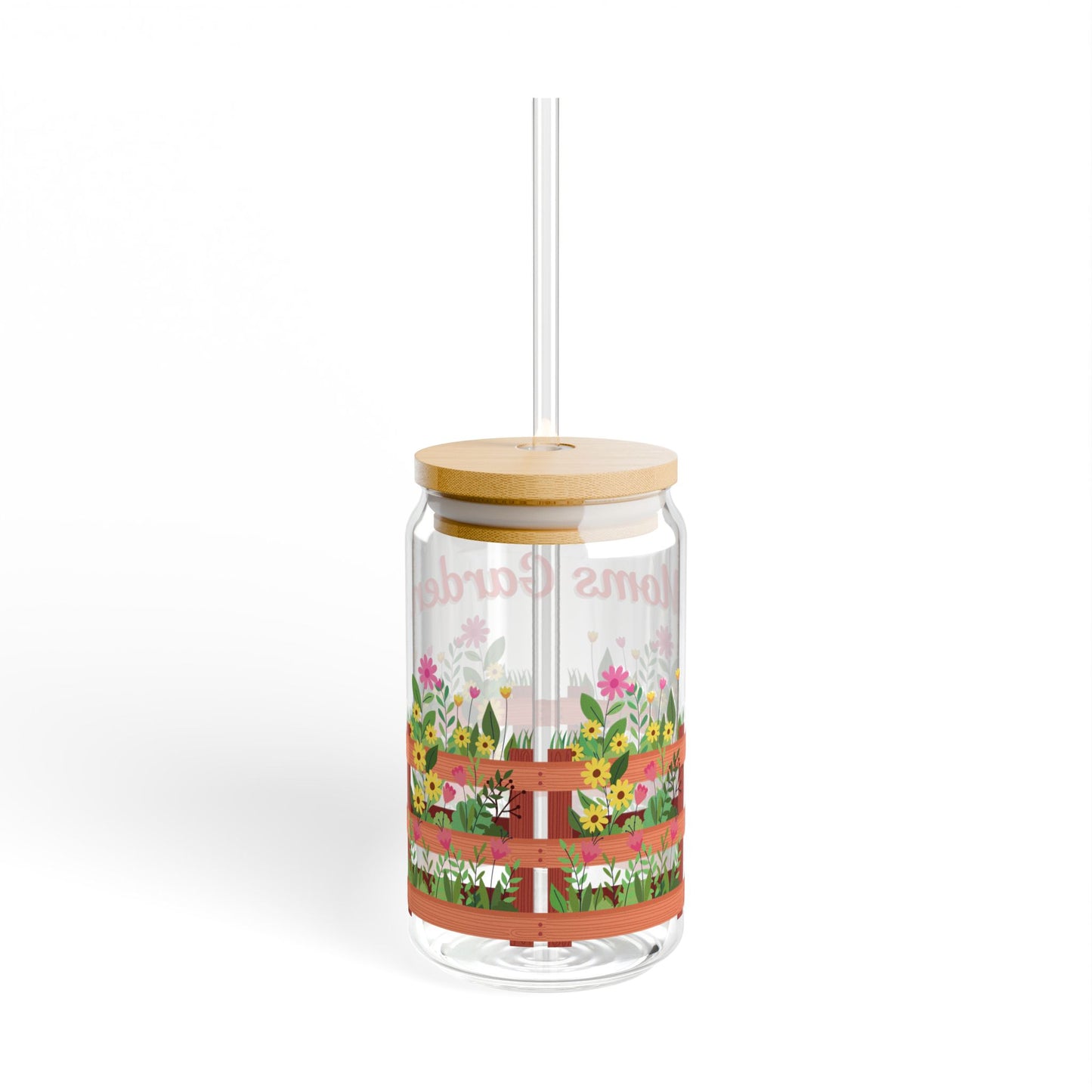 Moms Garden Sipper Glass - 16oz Perfect Gift for Mother’s Day