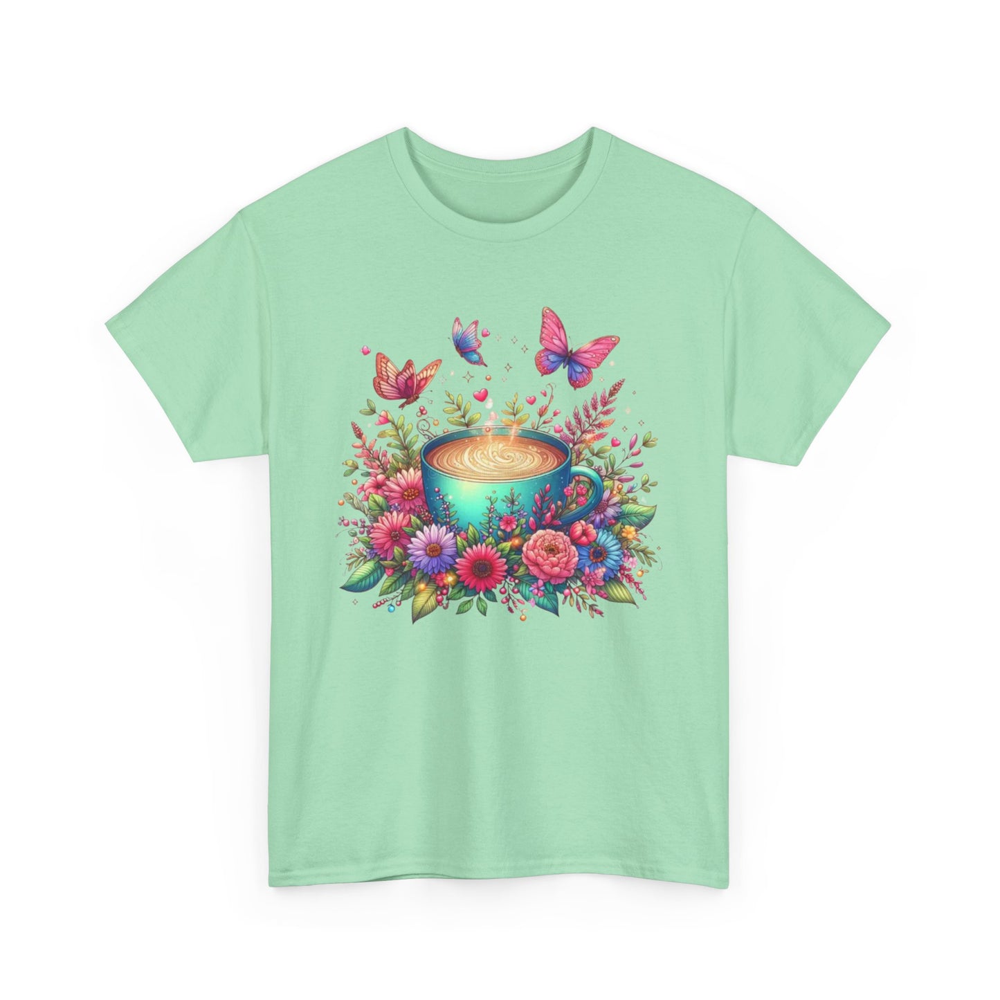 Floral Butterfly Mug Shirt