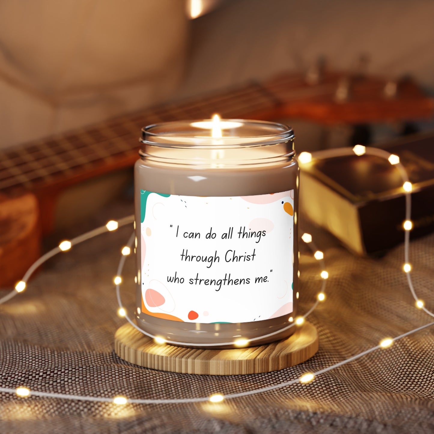 Scented Candle - 9oz "I Can Do All Things Through Christ"
