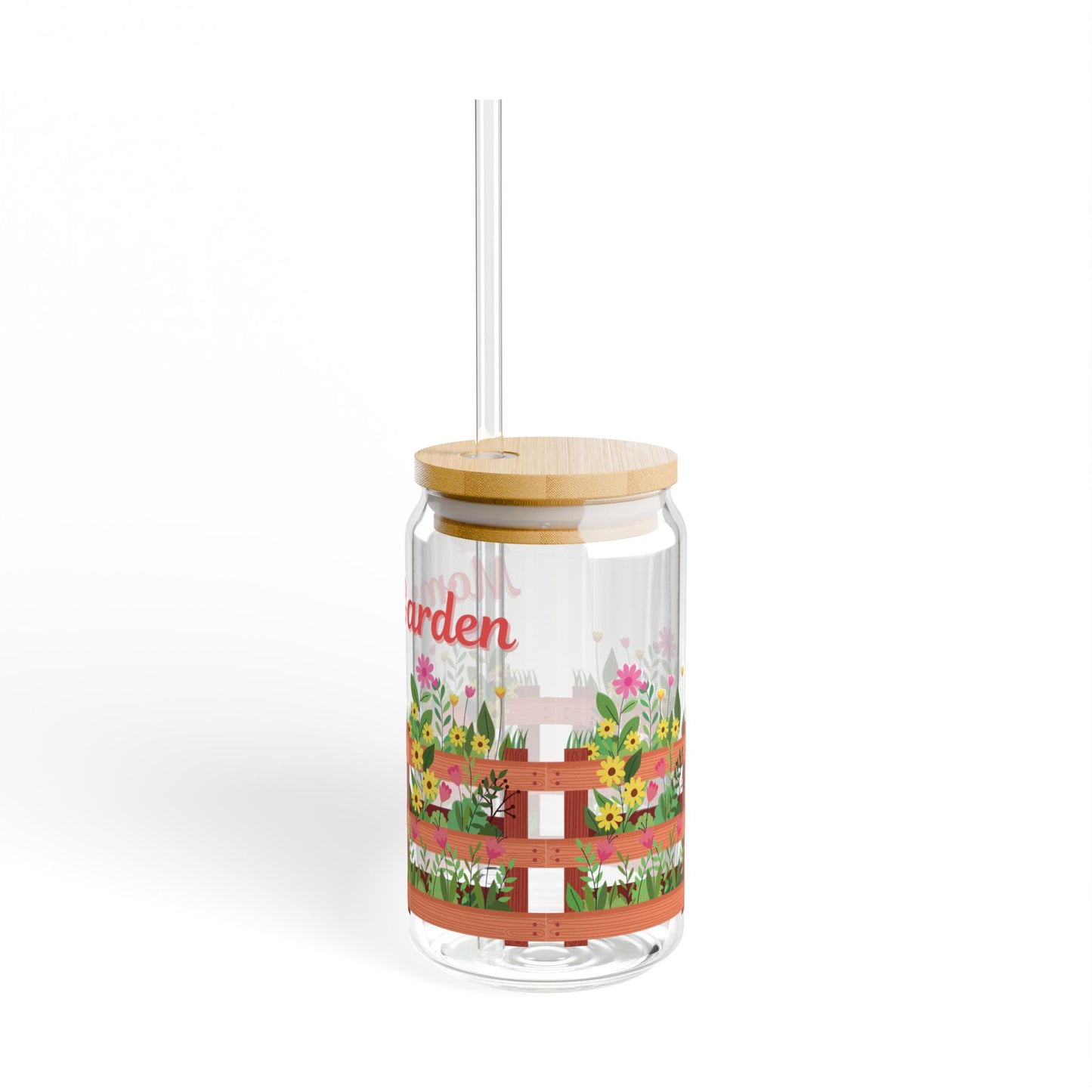 Moms Garden Sipper Glass - 16oz Perfect Gift for Mother’s Day