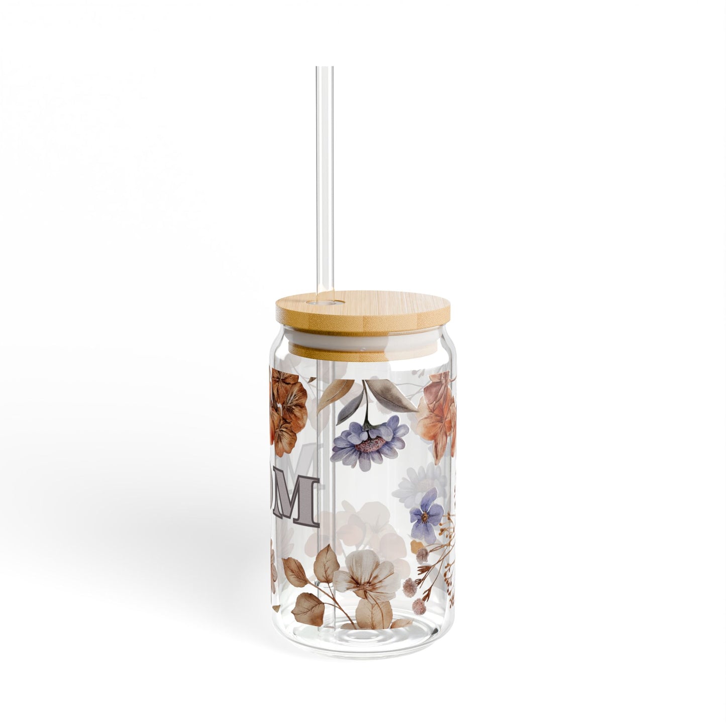 Floral MOM Sipper Glass — 16oz Perfect Gift for Mother’s Day