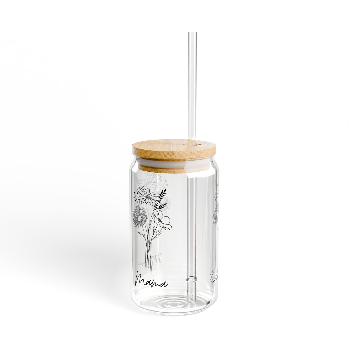 Floral Mama Sipper Glass – 16oz Perfect Gift for Mother’s Day