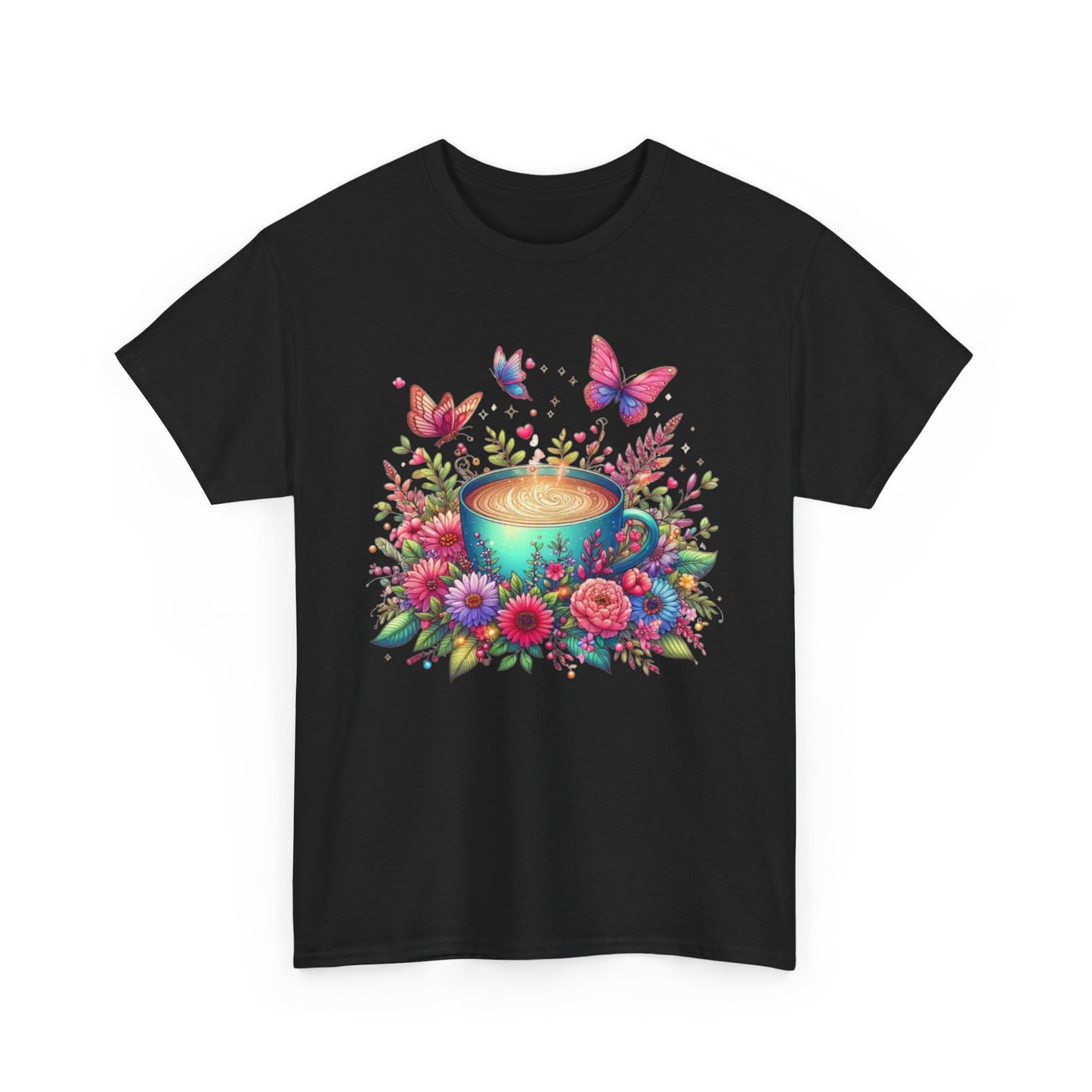 Floral Butterfly Mug Shirt