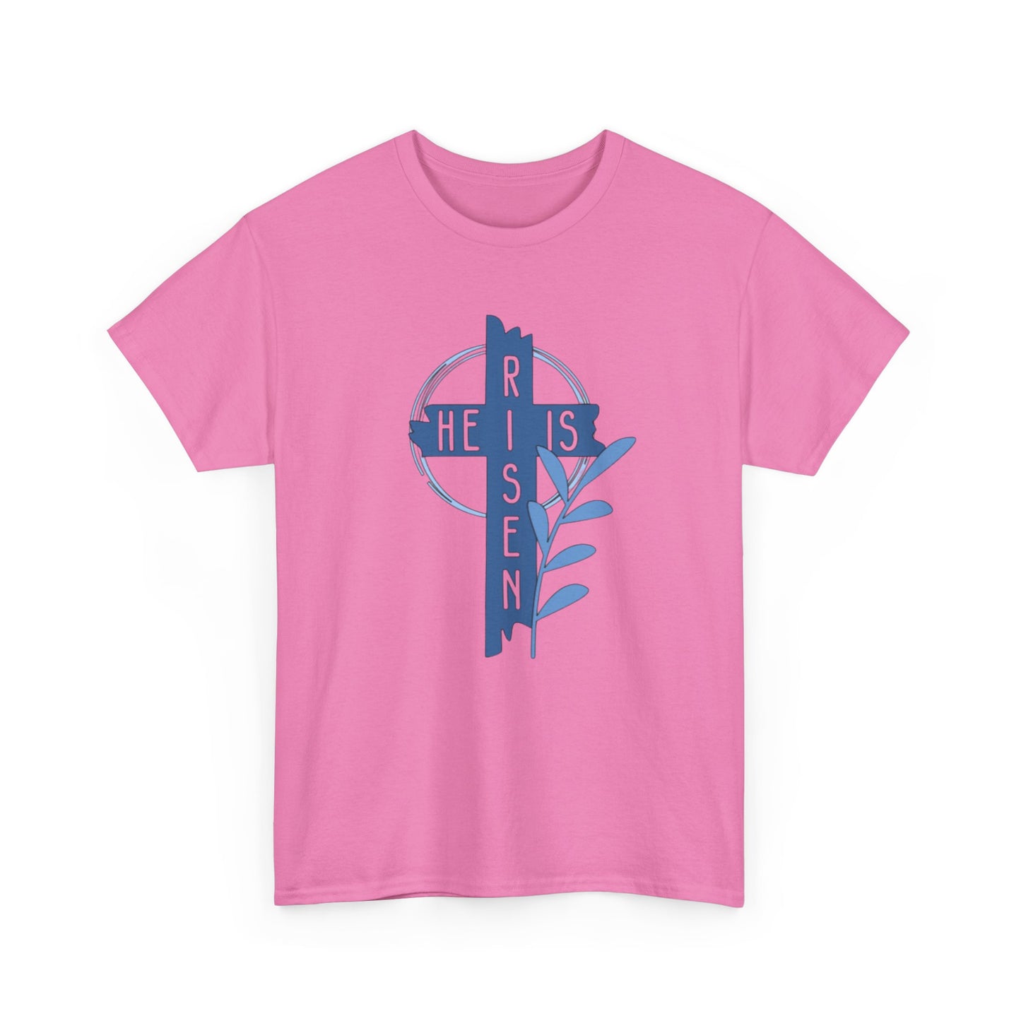 He Is Risen Unisex Heavy Cotton Tee - Religious Easter Shirt