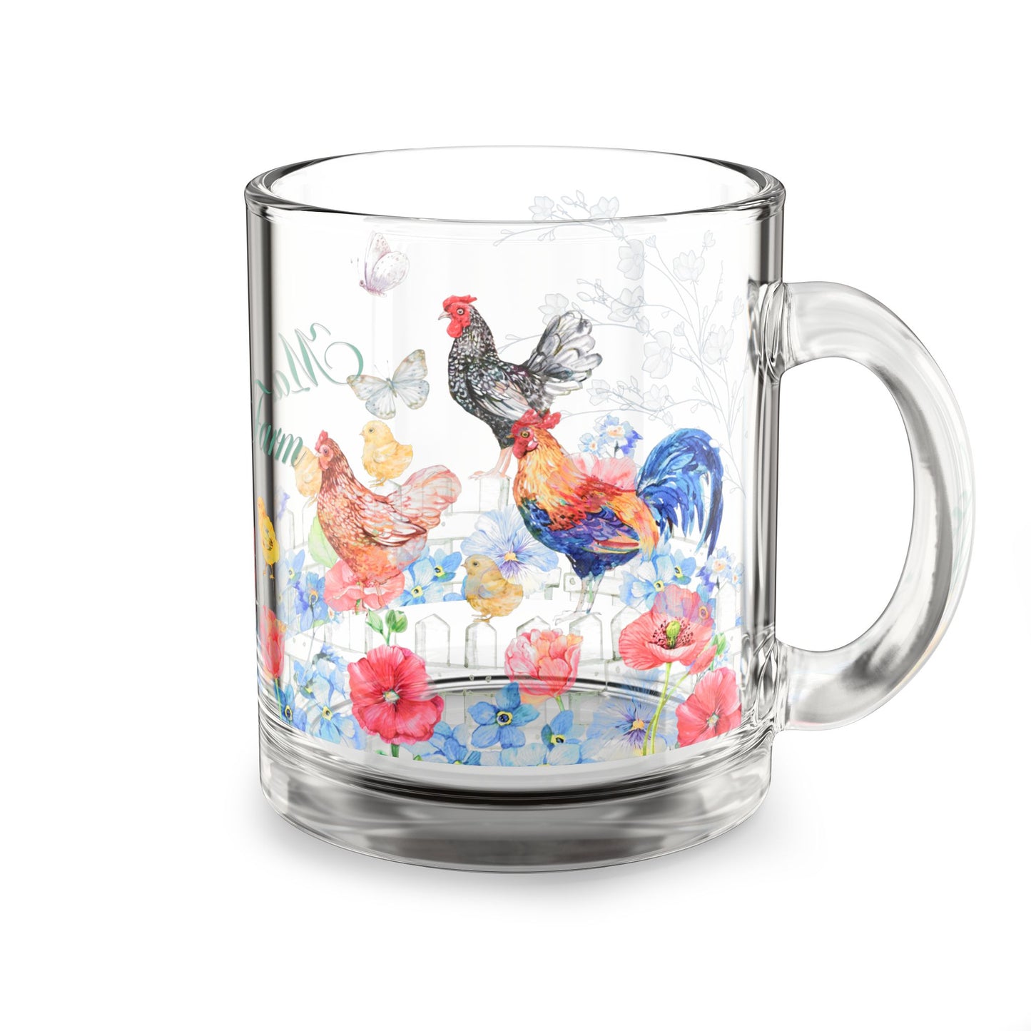 Farmhouse Glass Mug - 10oz |Perfect Gift for Mother’s Day