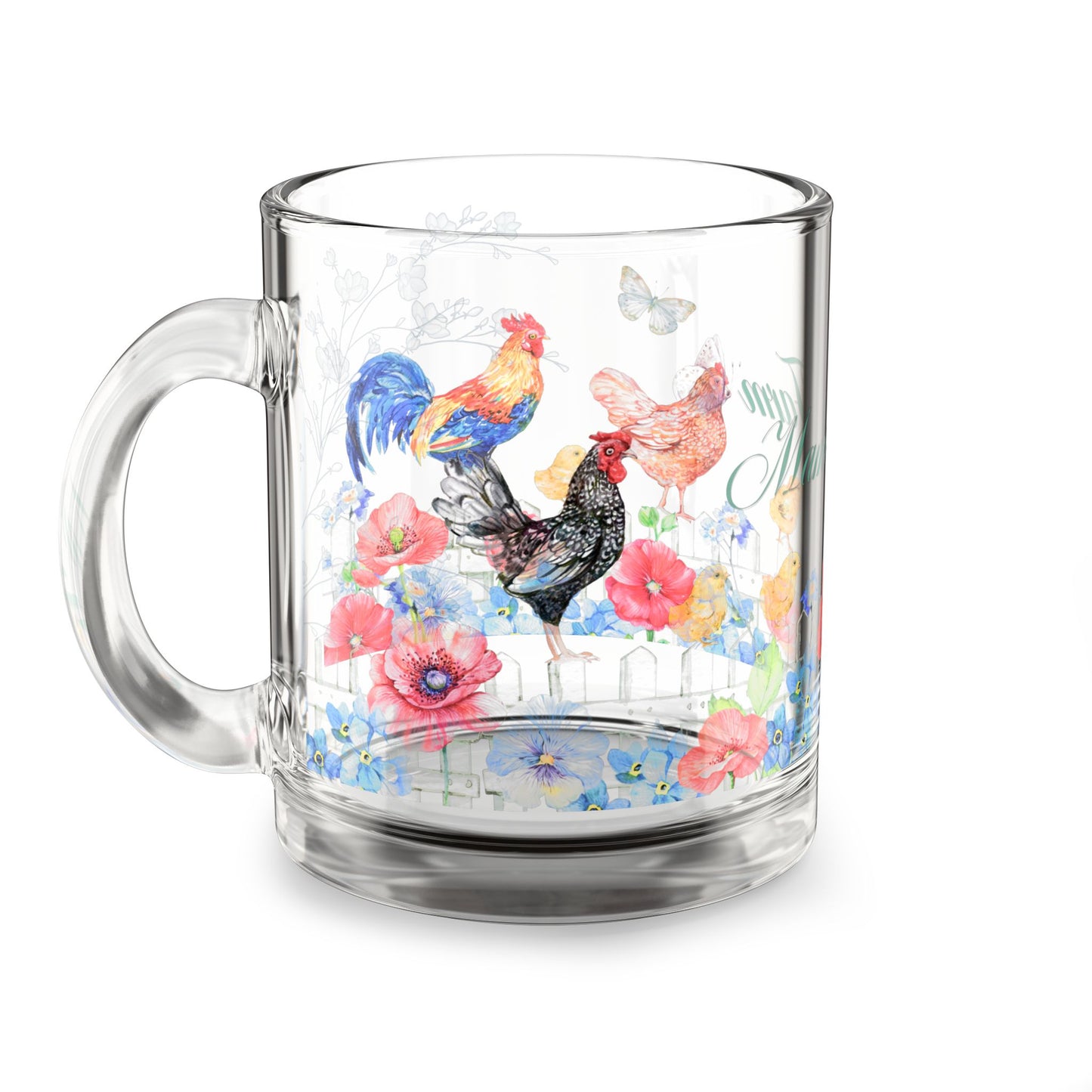 Farmhouse Glass Mug - 10oz |Perfect Gift for Mother’s Day
