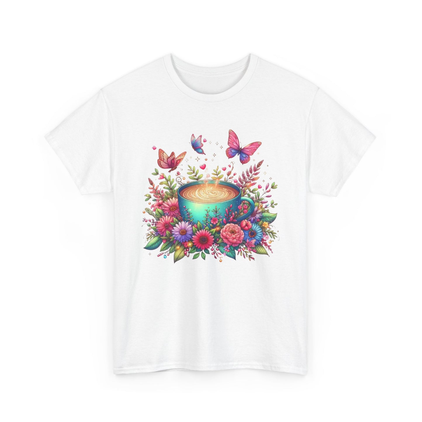 Floral Butterfly Mug Shirt