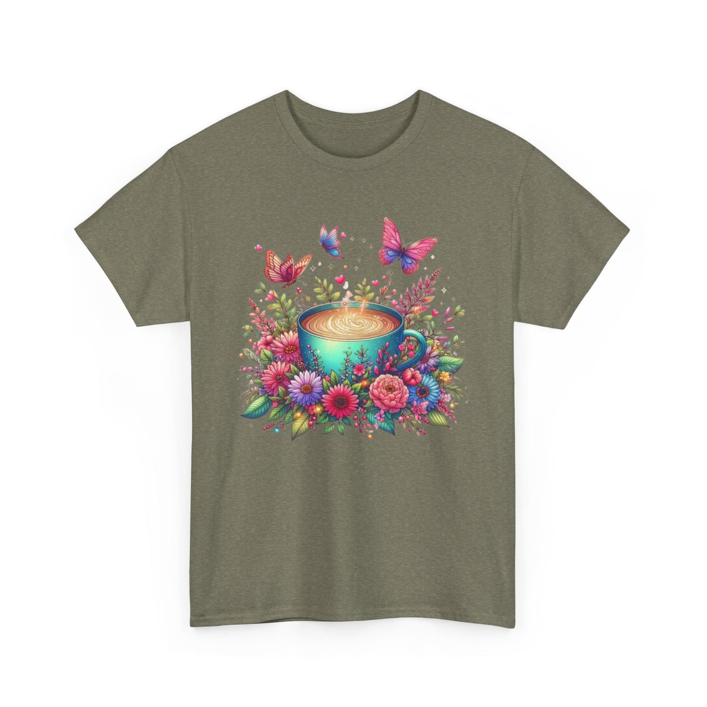 Floral Butterfly Mug Shirt