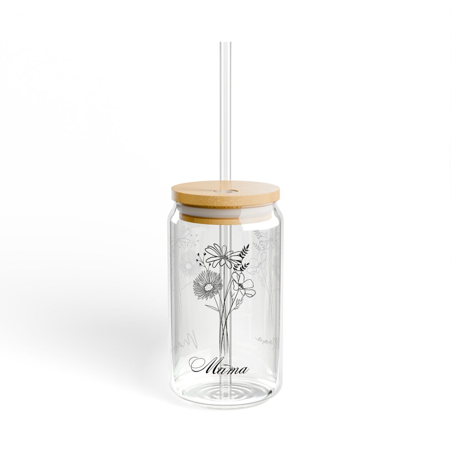 Floral Mama Sipper Glass – 16oz Perfect Gift for Mother’s Day