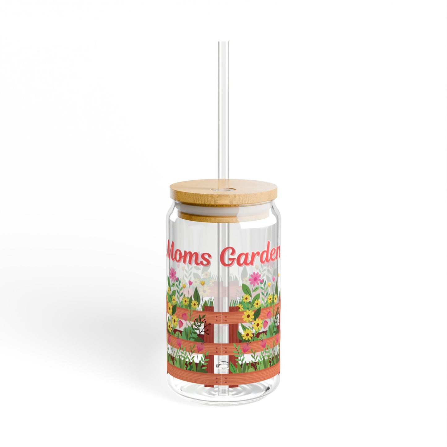 Moms Garden Sipper Glass - 16oz Perfect Gift for Mother’s Day