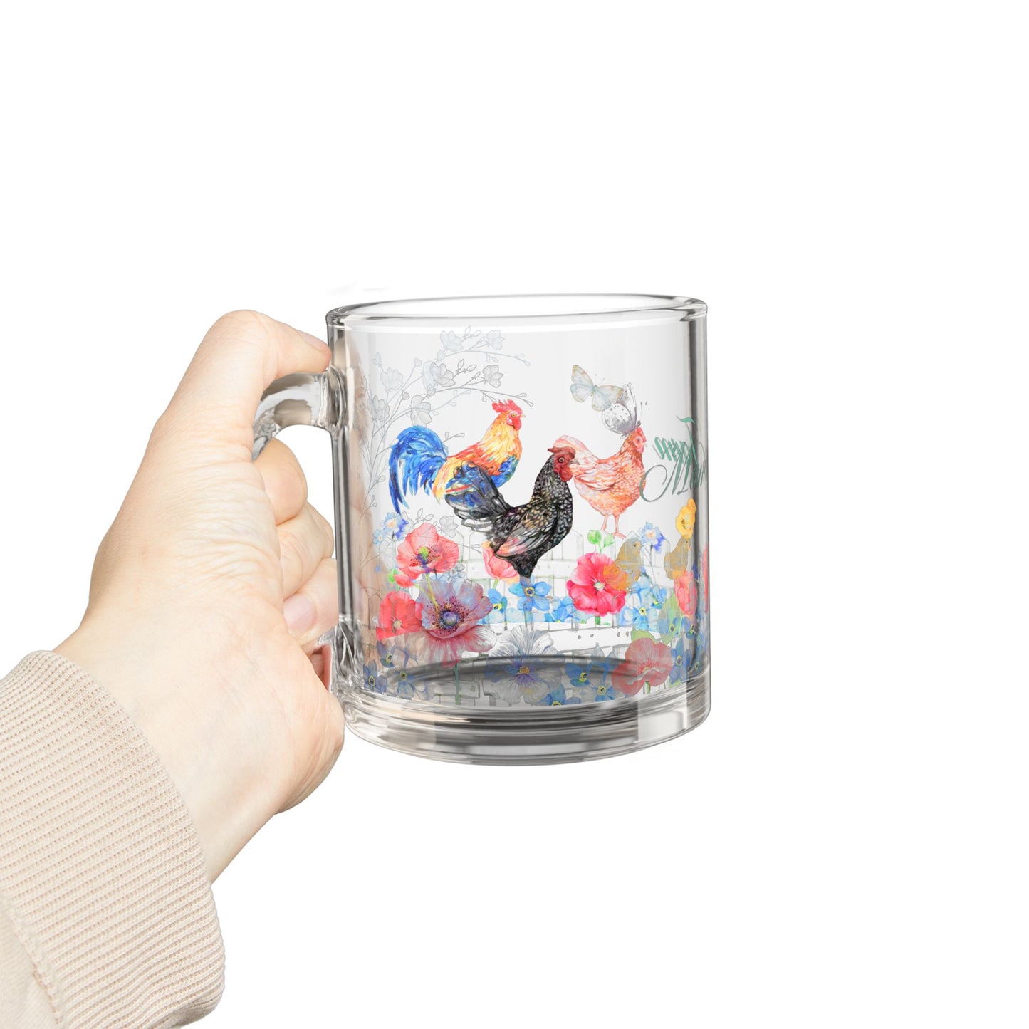 Farmhouse Glass Mug - 10oz |Perfect Gift for Mother’s Day