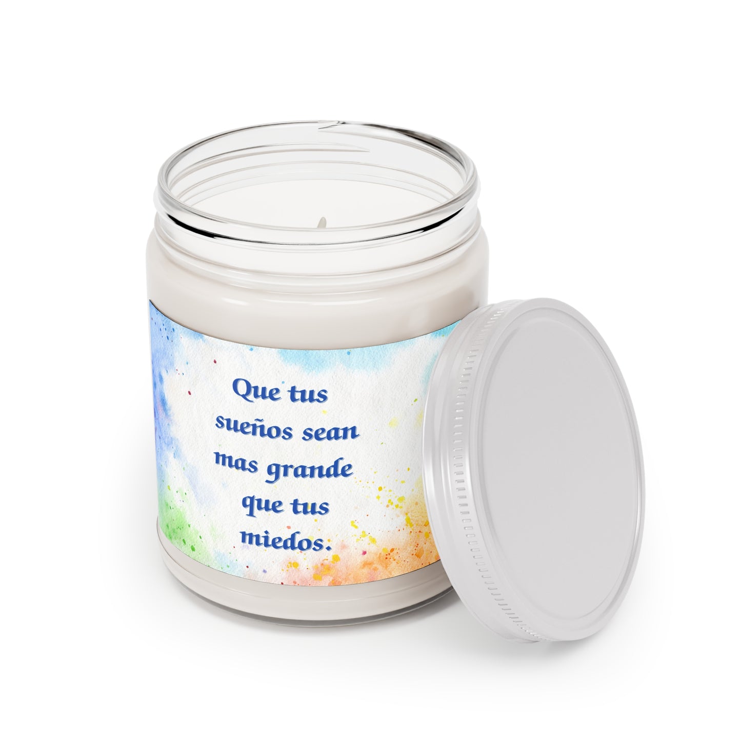Vela Aromatica - 9oz - "Que tus suenos sean mas grandes que tus miedos"