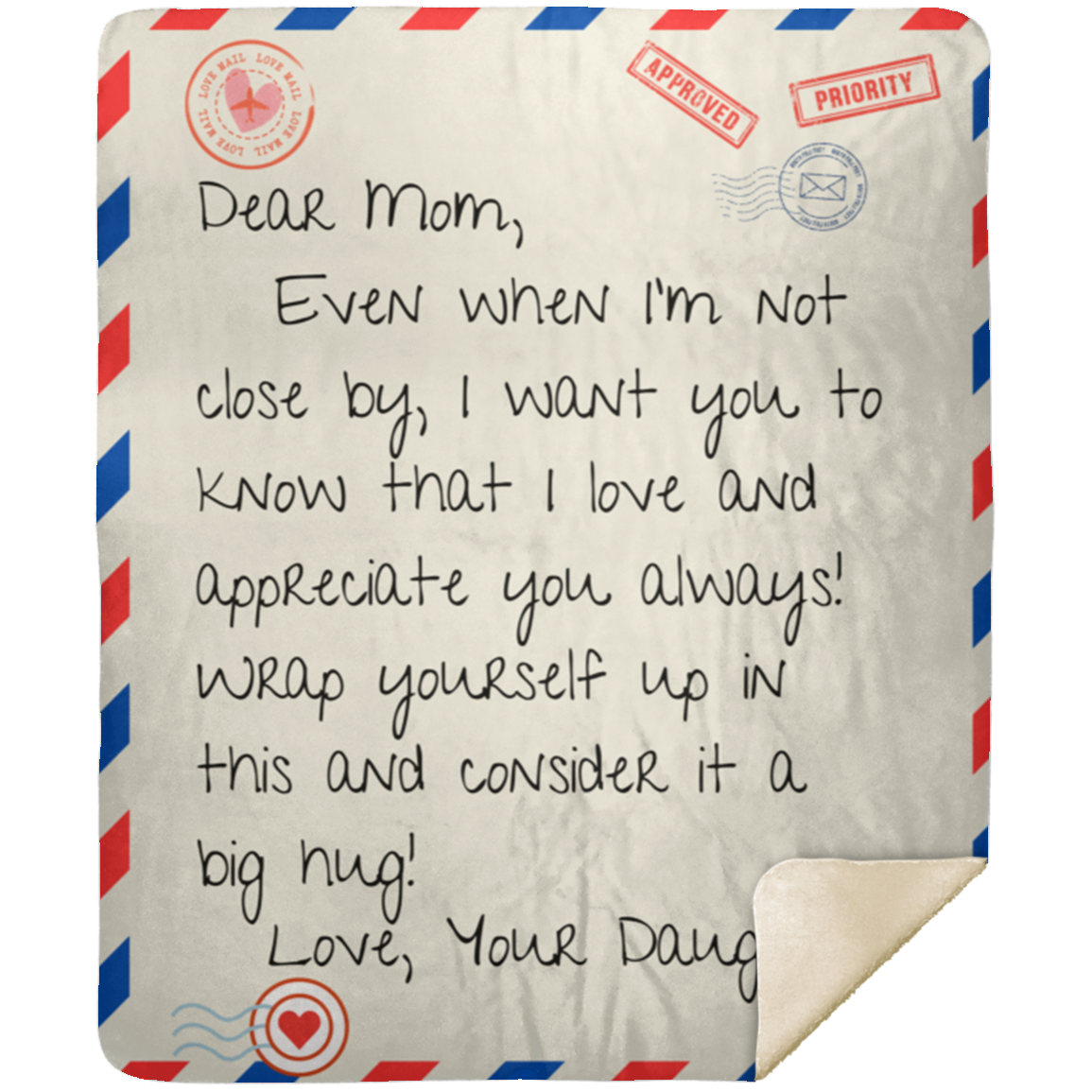 Mom Mail Blanket From Daughter
