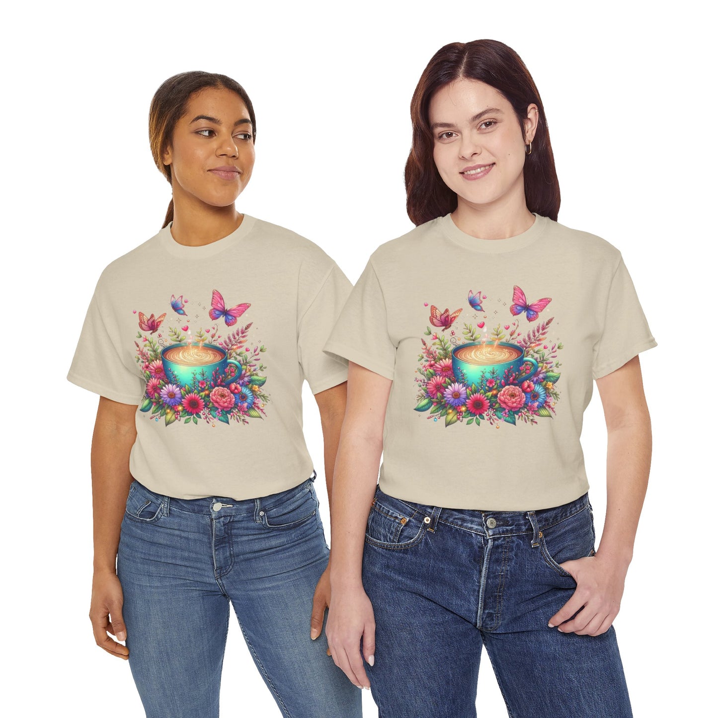 Floral Butterfly Mug Shirt