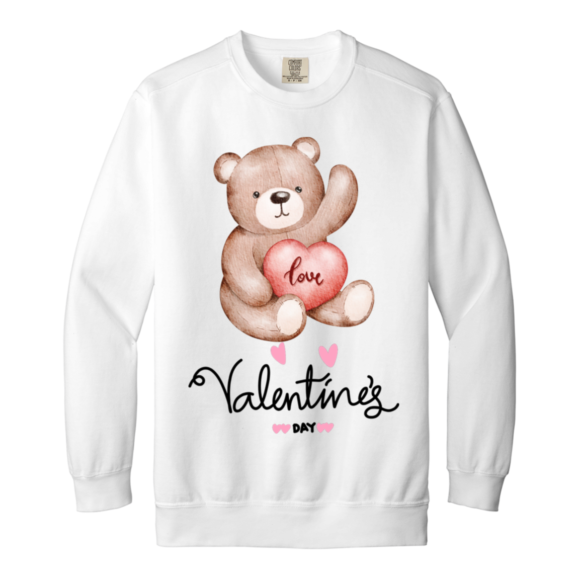LOVE VALENTINE'S DAY-Dyed Adult Crewneck Sweatshirt