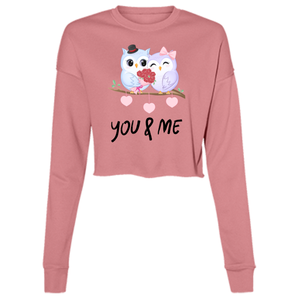 You & Me Ladies' Cropped Fleece Crew