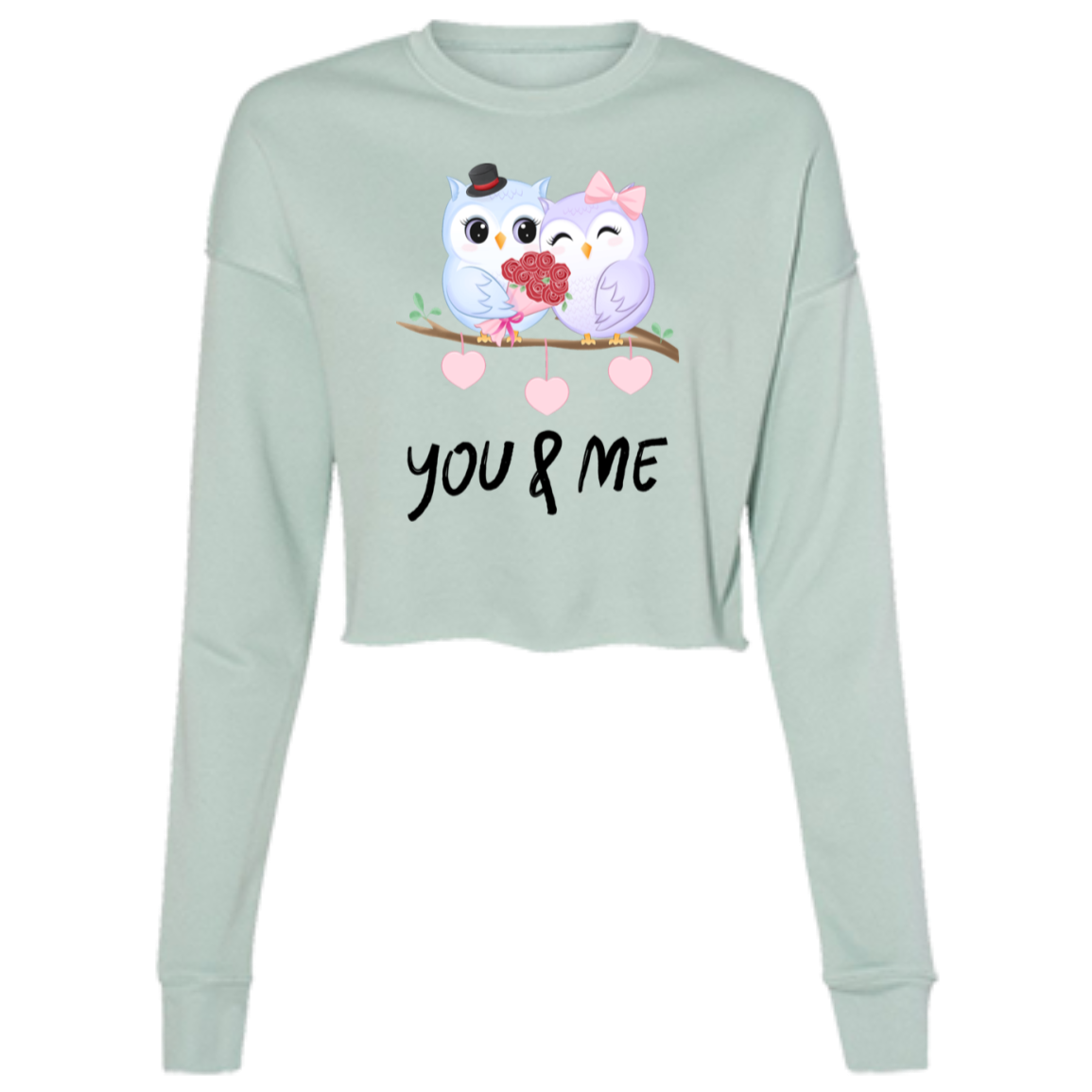 You & Me Ladies' Cropped Fleece Crew
