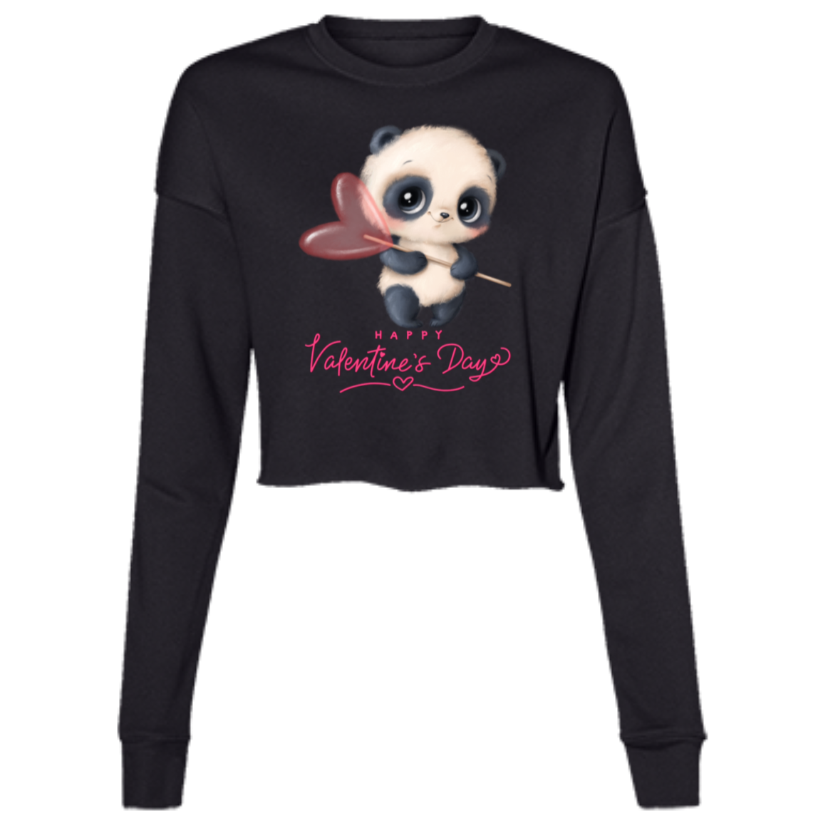 B7503 Ladies' Cropped Fleece Crew