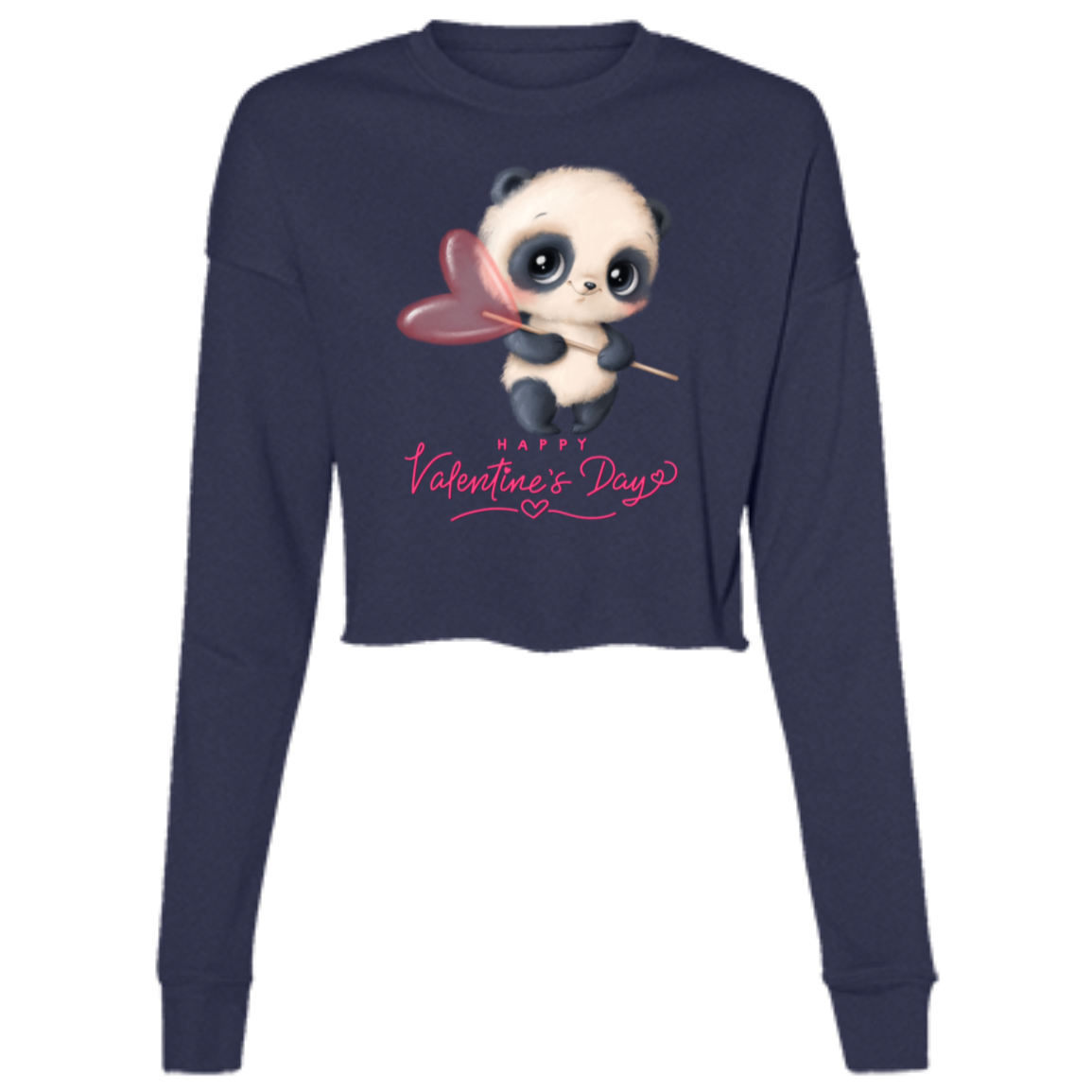 B7503 Ladies' Cropped Fleece Crew