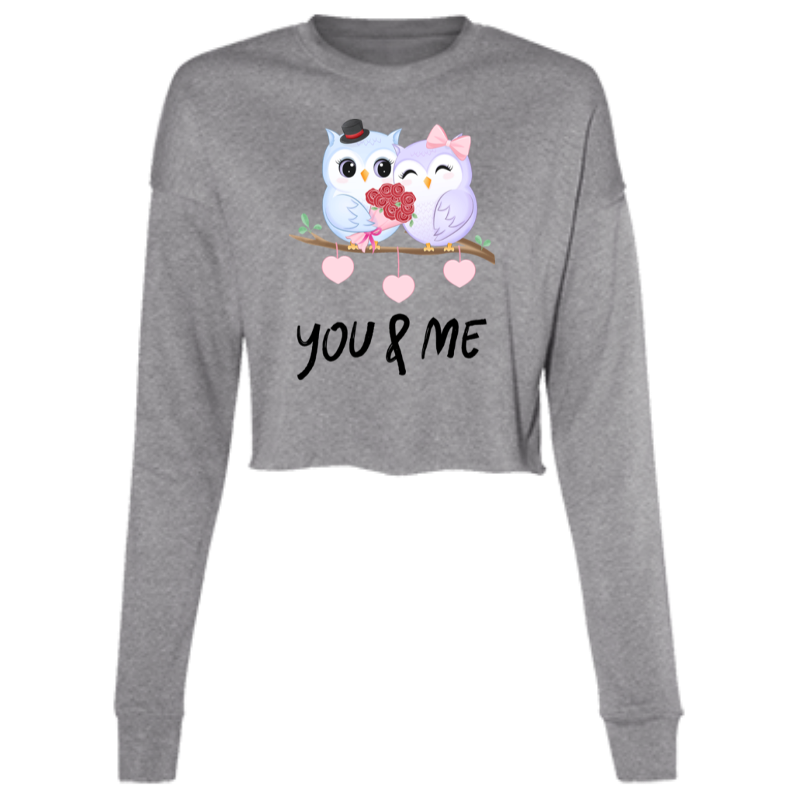 You & Me Ladies' Cropped Fleece Crew