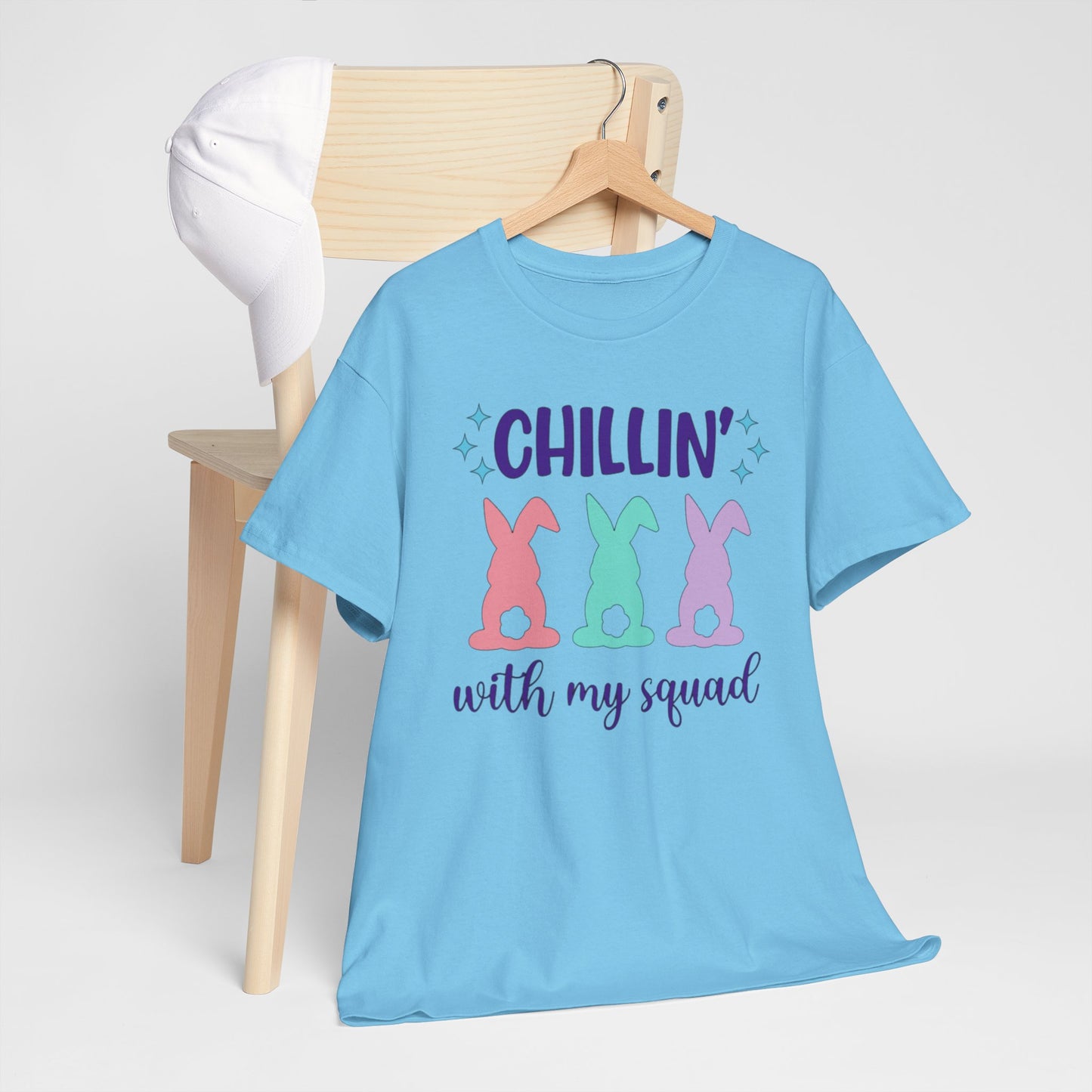Chillin' with My Squad – Fun Spring & Easter Graphic Shirt