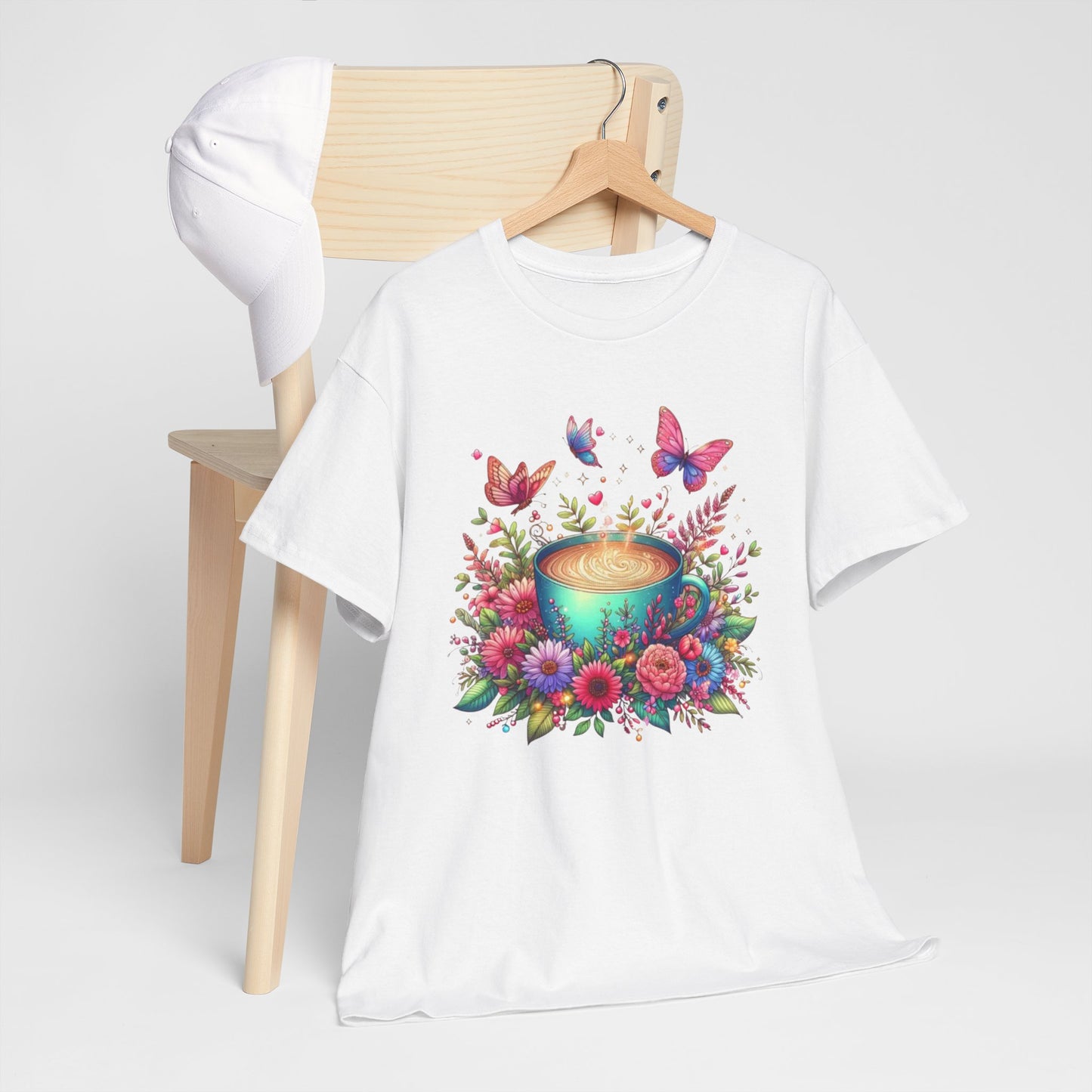 Floral Butterfly Mug Shirt