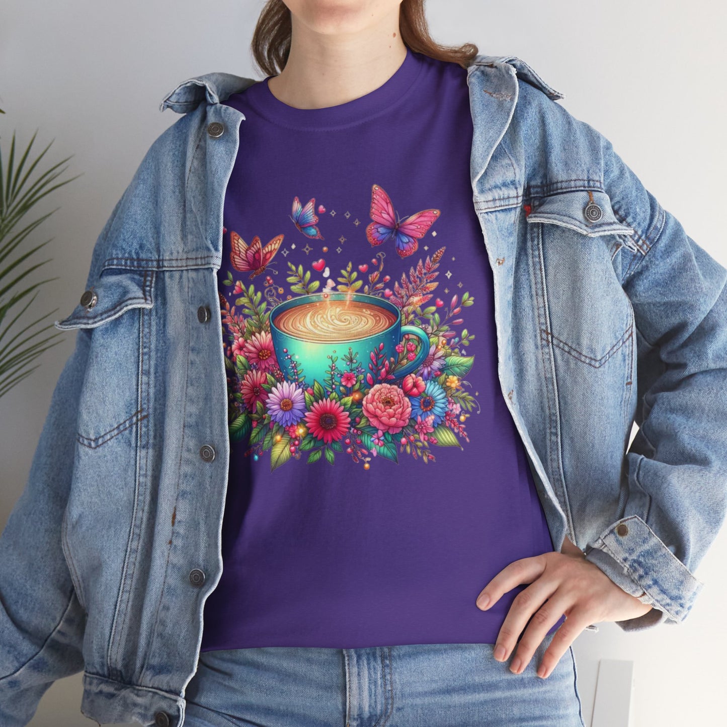Floral Butterfly Mug Shirt