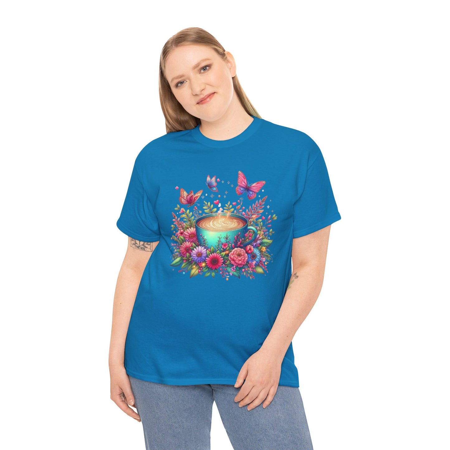 Floral Butterfly Mug Shirt