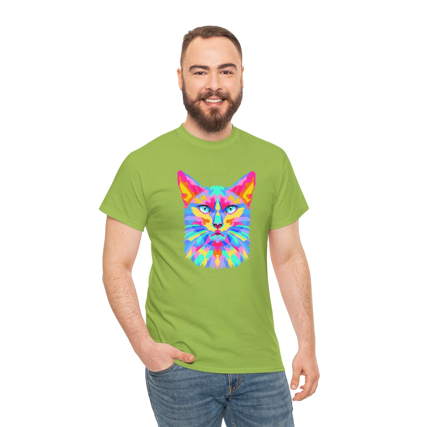 Colorful Cat - Vibrant Cat Lover Shirt