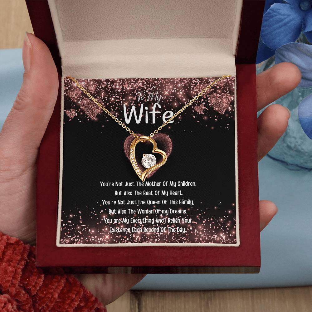To My Wife Heart Necklace