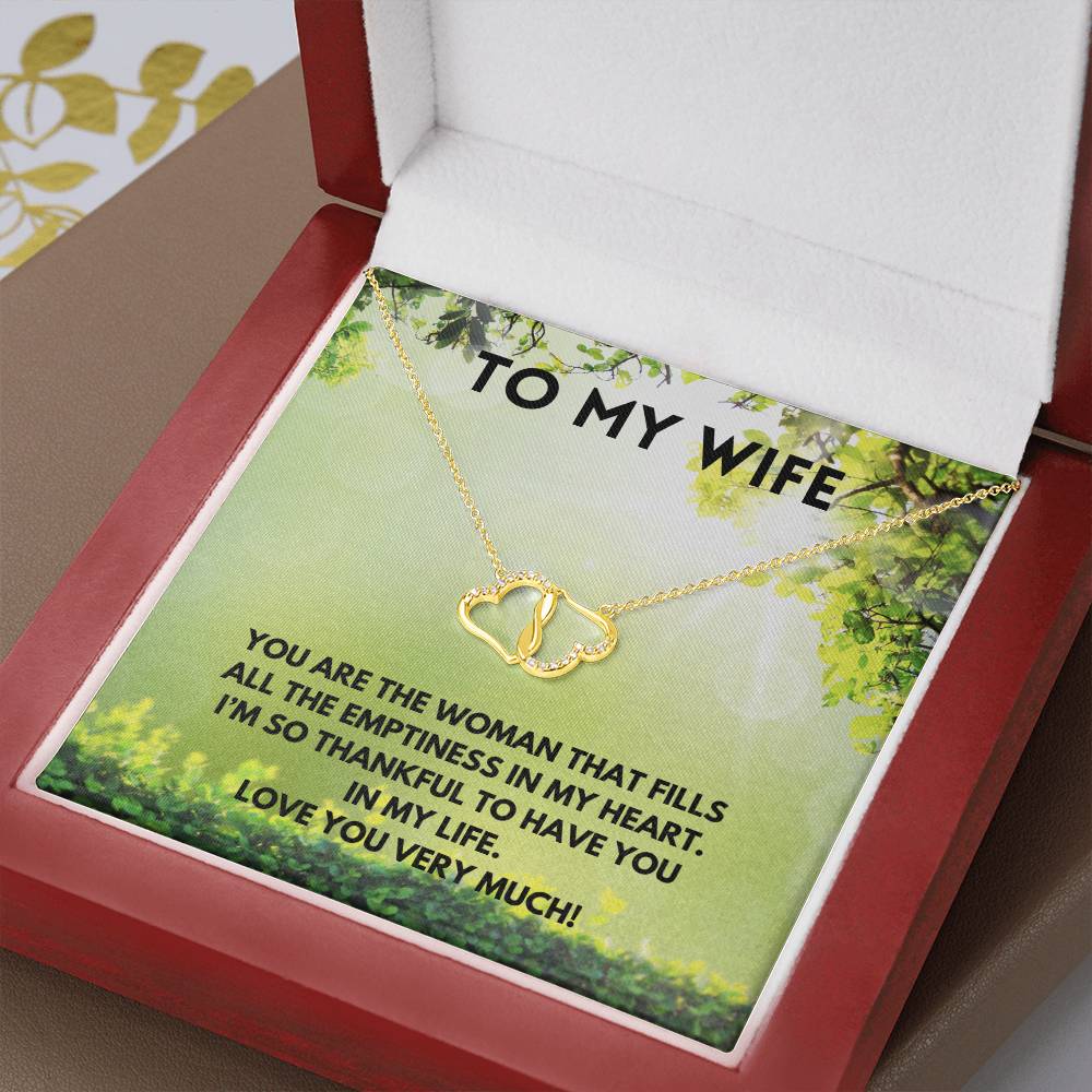 To My Wife Necklace ( Green)