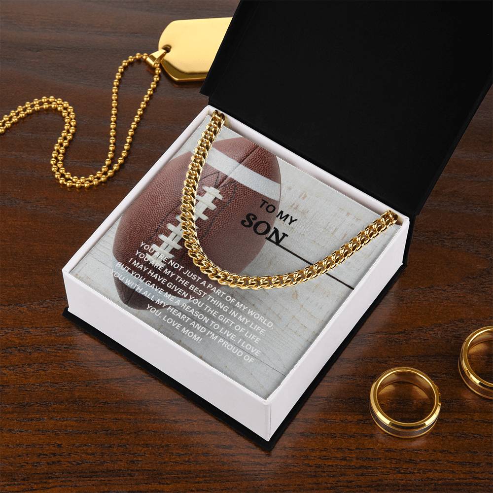 TO MY SON NECKLACE