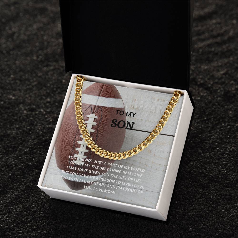 TO MY SON NECKLACE
