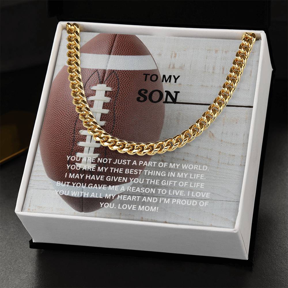 TO MY SON NECKLACE