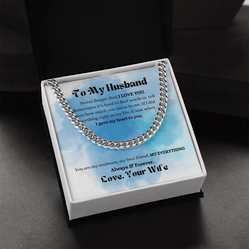 To my Husband Necklace