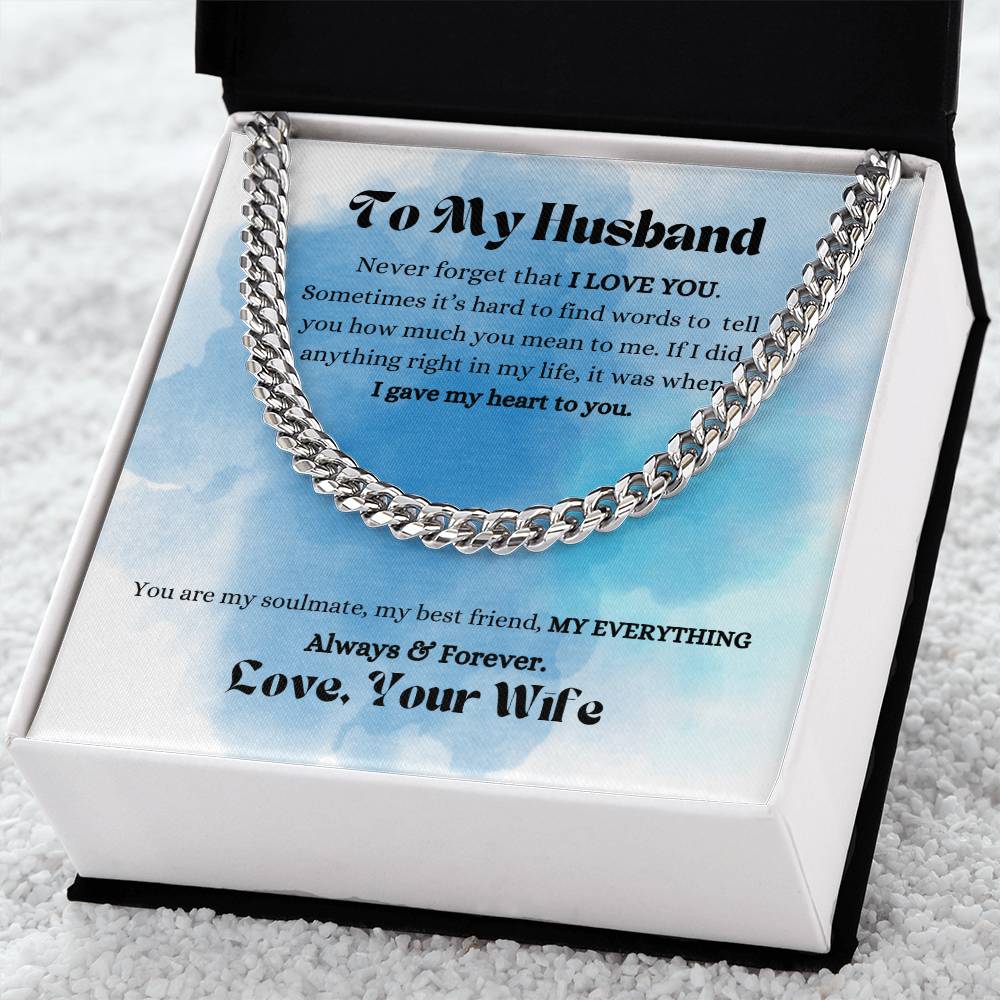 To my Husband Necklace