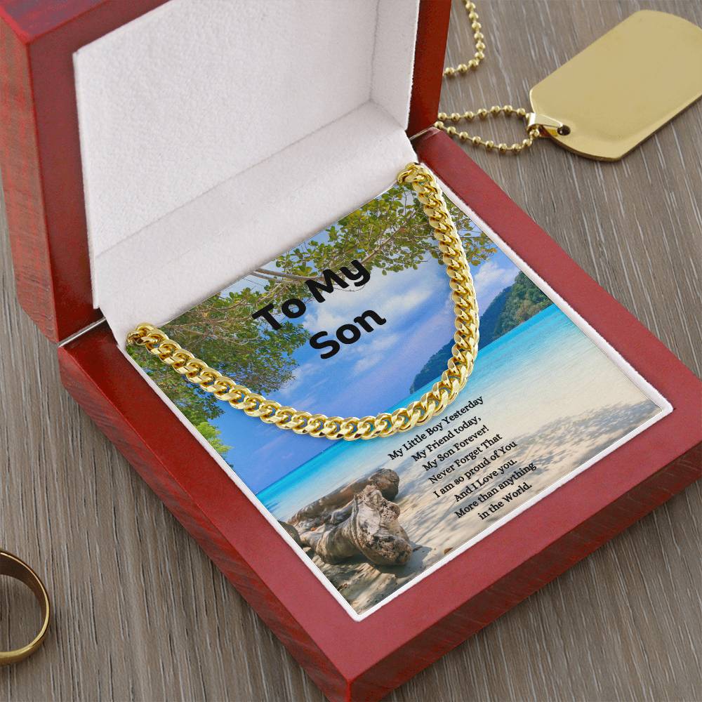 To My Son Necklace