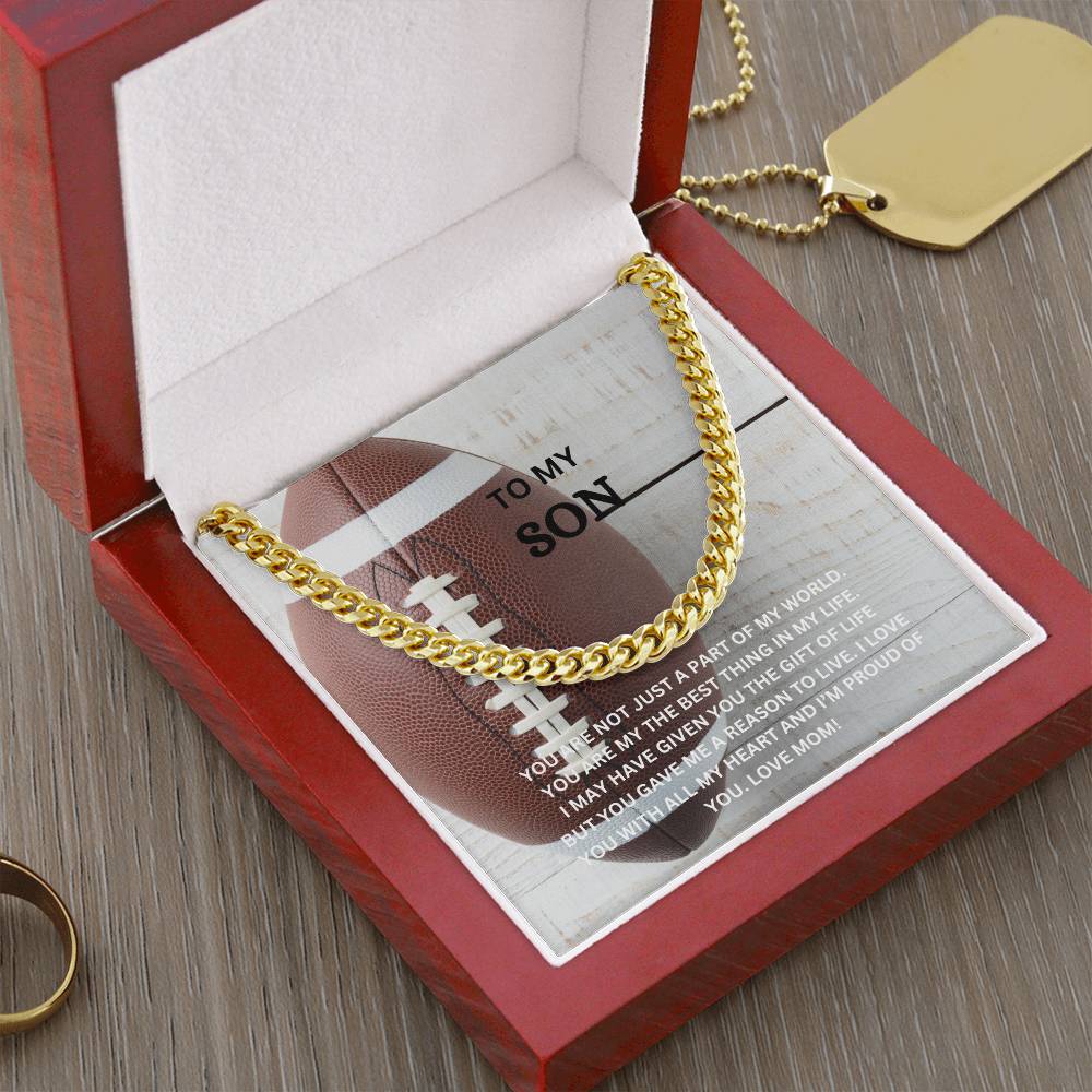 TO MY SON NECKLACE