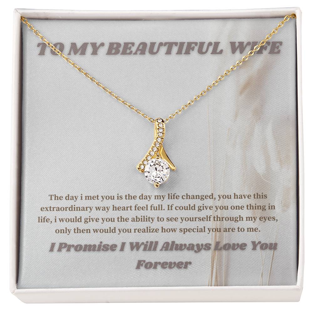 To My Beautiful Wife Necklace