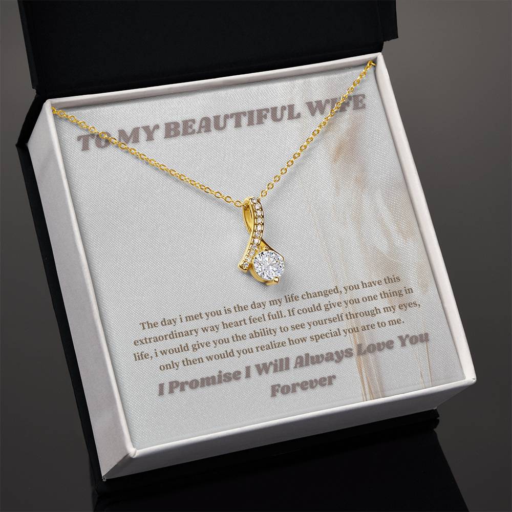 To My Beautiful Wife Necklace