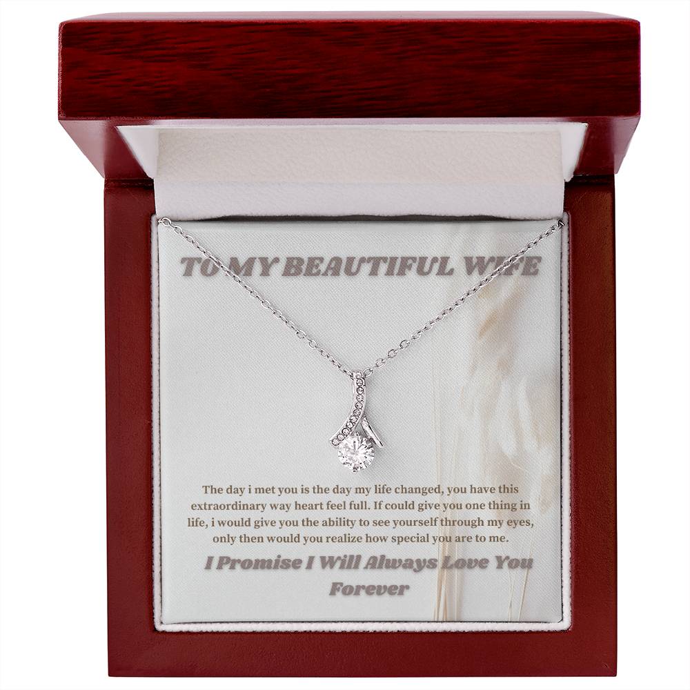 To My Beautiful Wife Necklace