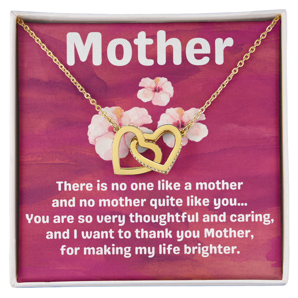Mother Hibiscus Heart Necklace