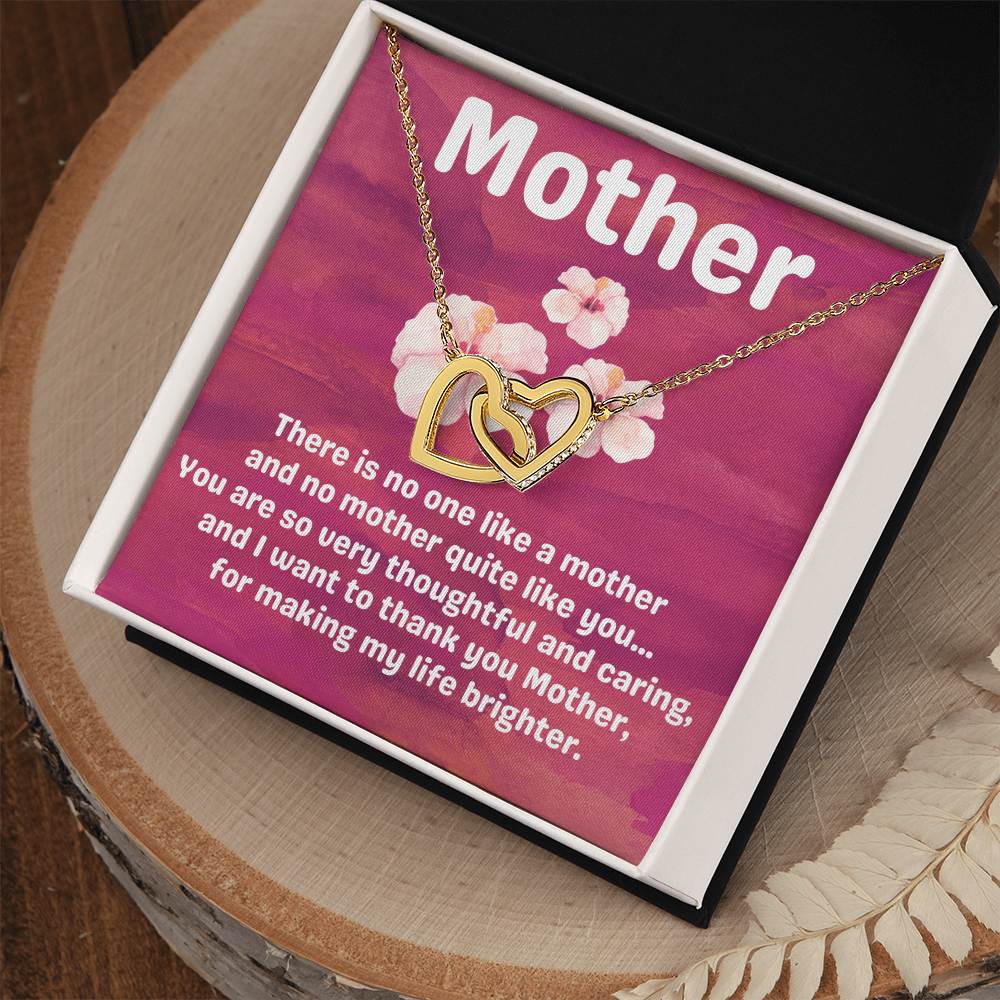 Mother Hibiscus Heart Necklace