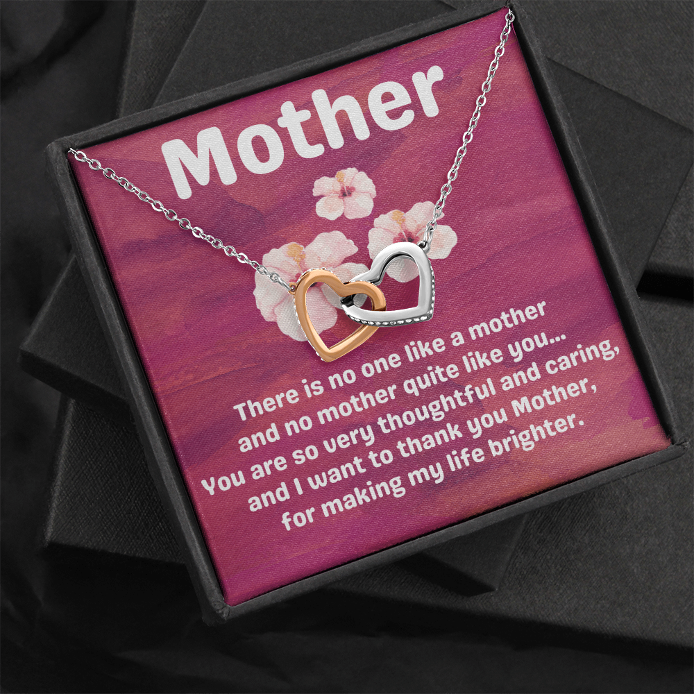 Mother Hibiscus Heart Necklace