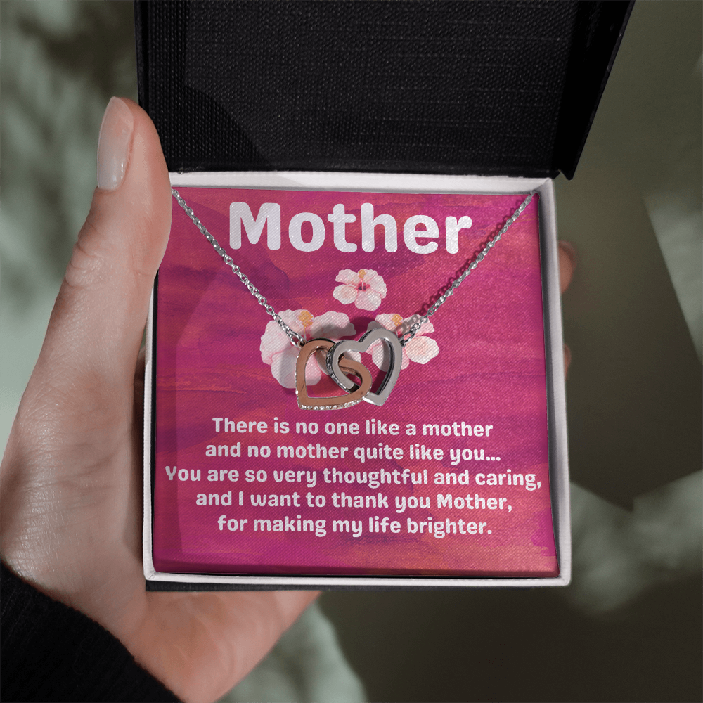 Mother Hibiscus Heart Necklace