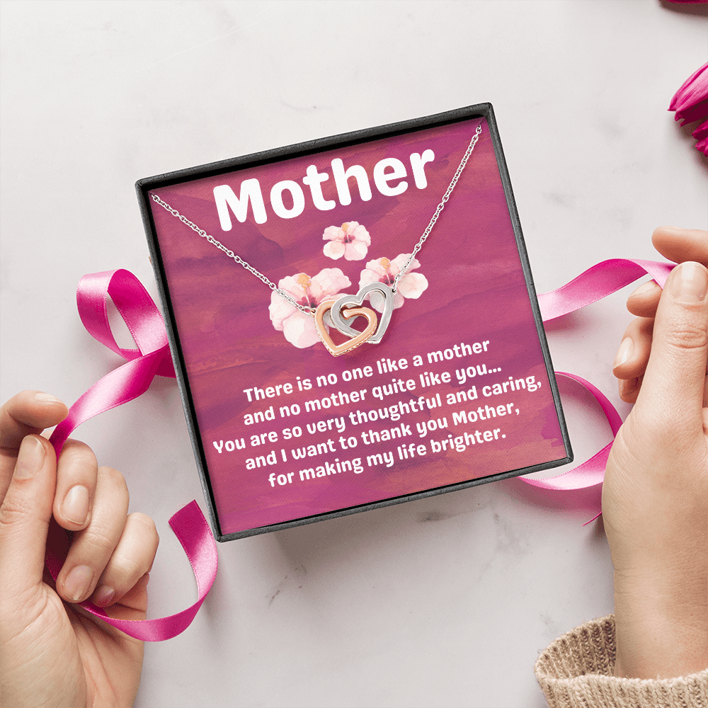 Mother Hibiscus Heart Necklace