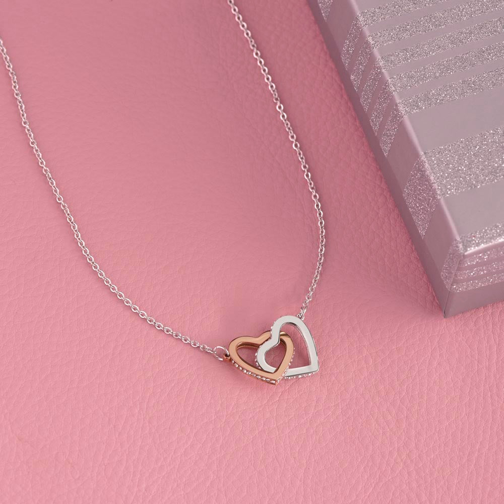 Mother Hibiscus Heart Necklace