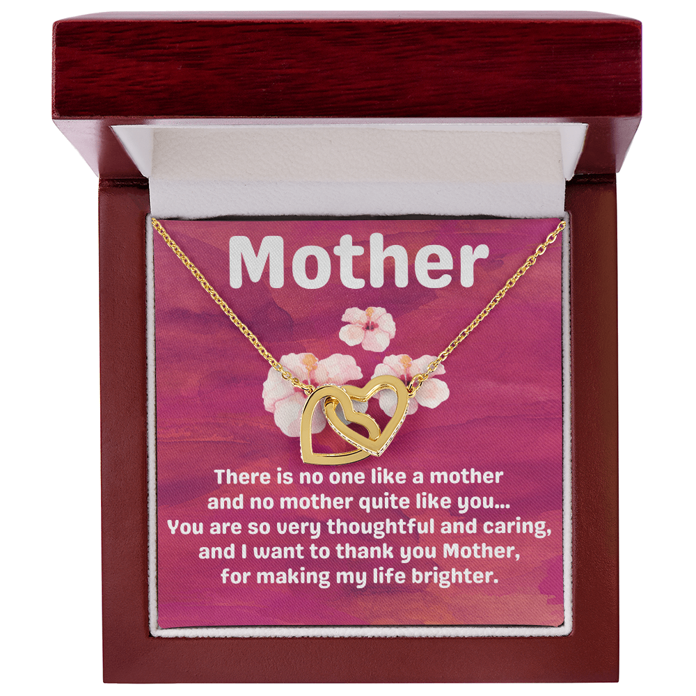 Mother Hibiscus Heart Necklace