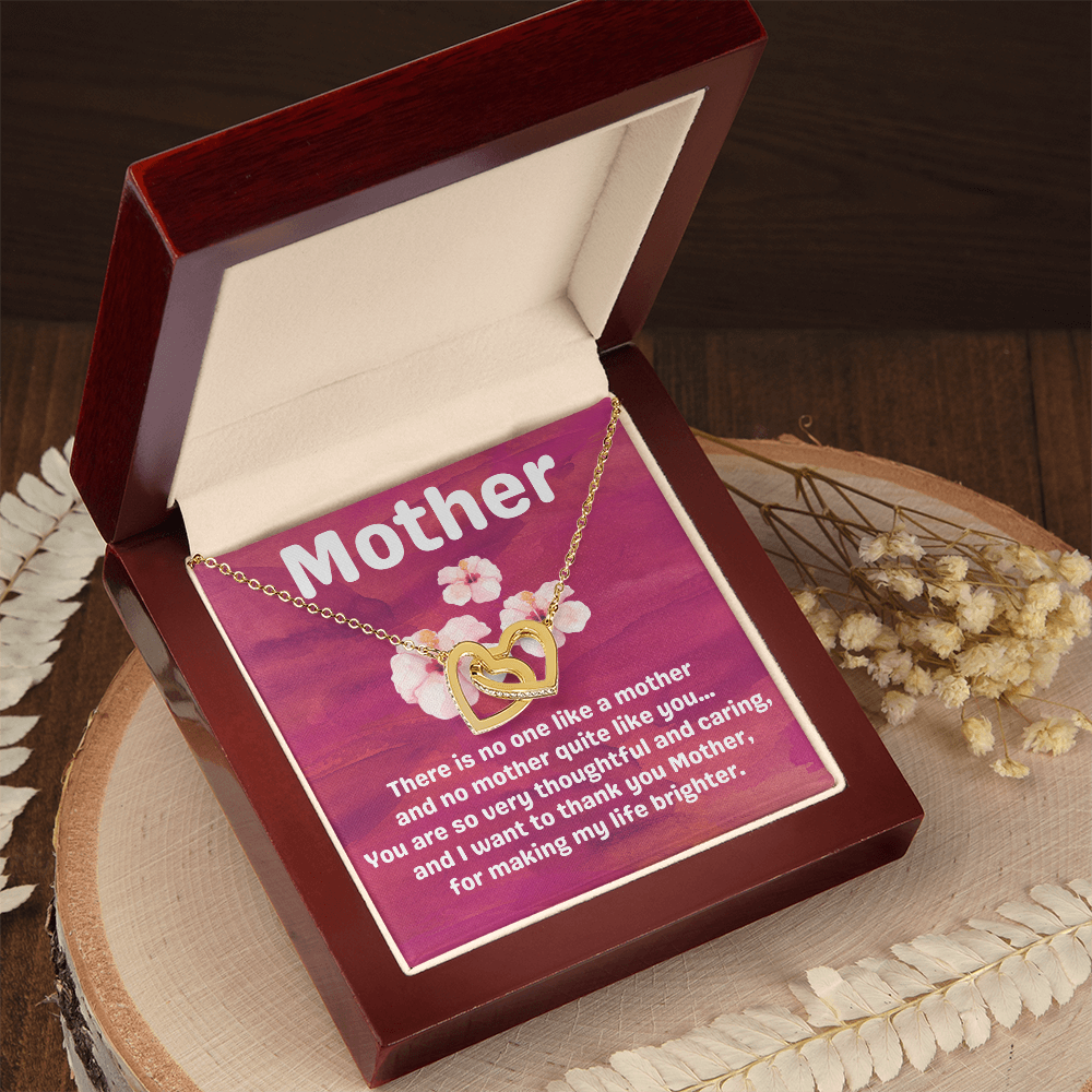 Mother Hibiscus Heart Necklace