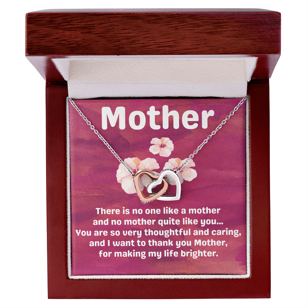 Mother Hibiscus Heart Necklace